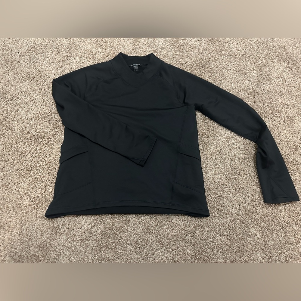 Athleta Black Women's Whistler Cross Neck Top EUC - Picture 12 of 14